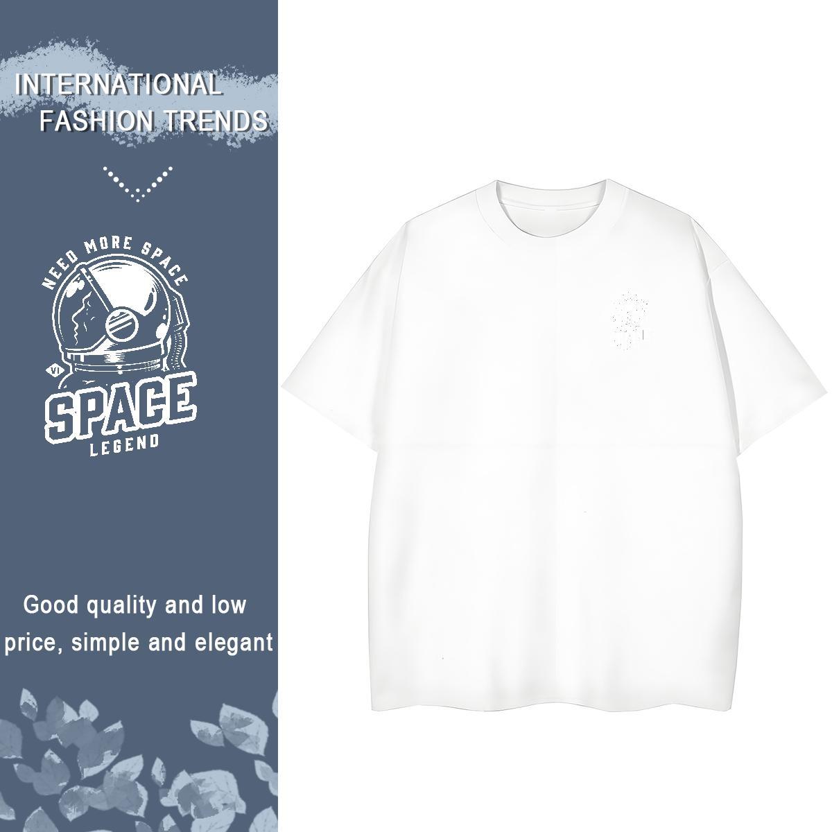 Man T Shirts 100% Cotton 230g universe Home Outdoor O Neck Short Sleeves Plus Size Custom Tshirts Designer Fashion Cool Tops Shirt