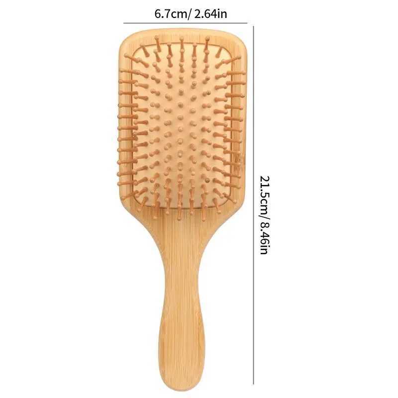 Solid wood bamboo air cushion comb scalp massage hair smoothing air bag comb high rebound hair smoothing beauty board comb household use W240813