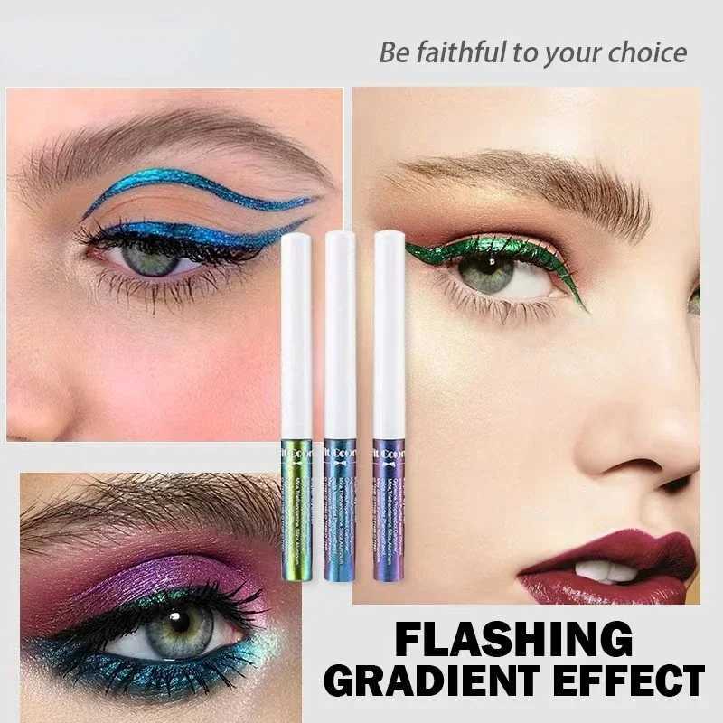 1PC Pearl Gloss Shiny Metallic Eyeshadow Liner Liquid Chameleons Eyeliner Multi Chrome Color Aurora Eye Makeup Glitter Pigment Y240813