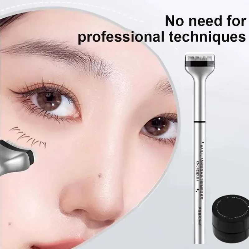 1 Set Eyelash Seal DIY Lower Lash Extension Stamps Silicone Makeup Tool For Beginner Convenient Natural Simulation Mascara Stick Y240813