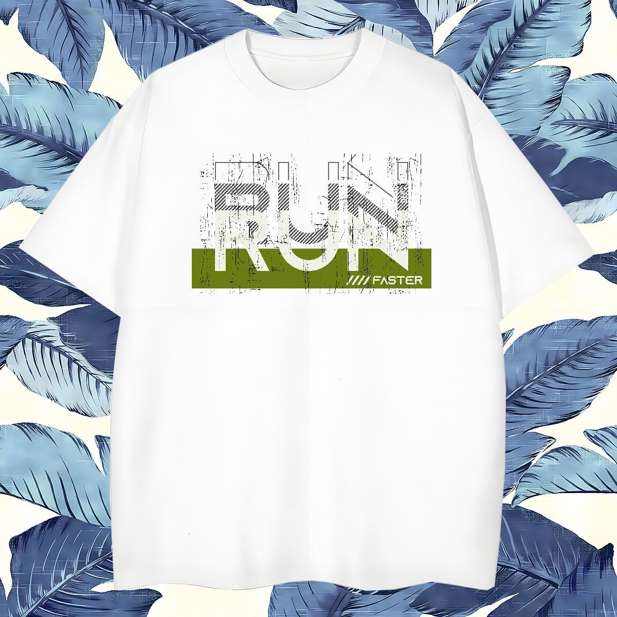 Brand letter T-Shirts Daily Wear Men Tees 230g Cotton Customized Short Sleeve O-Neck White Plus Size Top Tees
