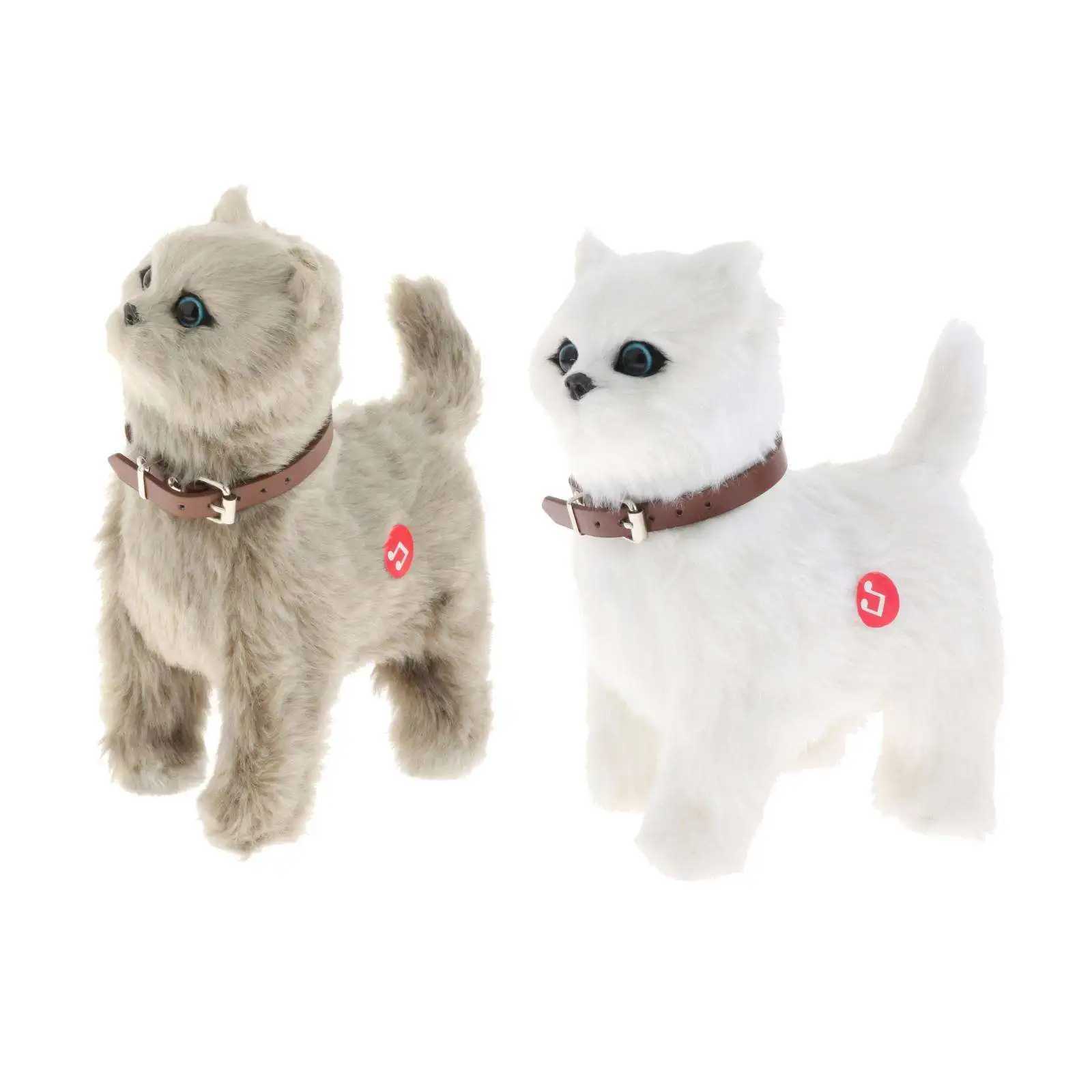 Plush Electronic Pet Cat Educational Figures Early Learning Walking Toy for Xmas Present Children Toys Baby Boys Girls Age 3+ Y240814
