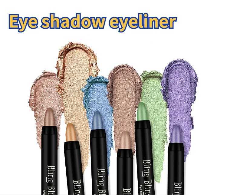 16 Color Pearl Eyeshadow Pencil Eyeliner Highlighter Stick Eyeliner Glue New Product Cosmeticos Y240813