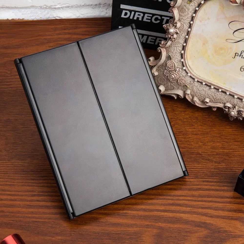 Portable LED Light Makeup Mirror Makeup Light Compact Makeup Pocket Mirror Makeup Mirror Makeup Hand Folding LED Mirror Light W240813