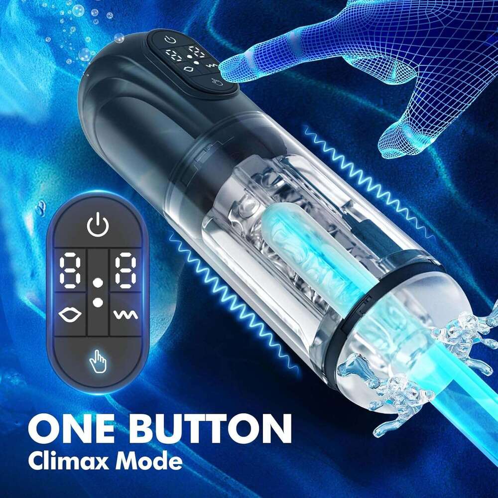 Men's Automatic Sucker - Upgraded men's cup with 10 vibration and suction modes, hands-free adult sex toy Stroker Pocket Pussy with 3D textu