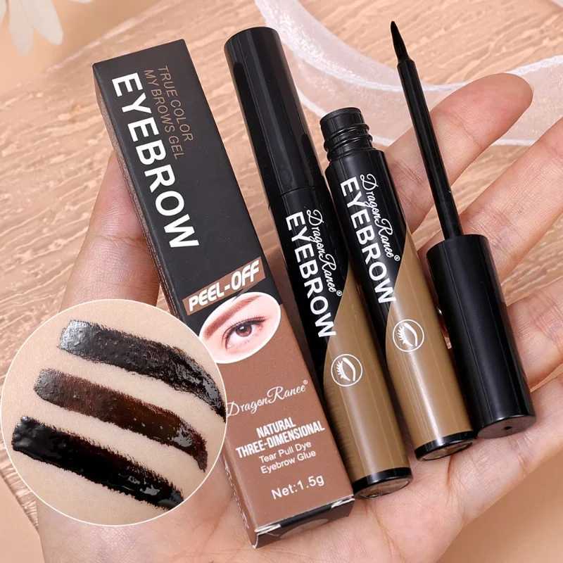 Dyeing Eye Brow Tattoo Tint Peel Off Eyebrow Eyeliner Freckles Dye Cream Waterproof Eyebrow Enhancer Gel Make Up Cosmetic Tool Y240813