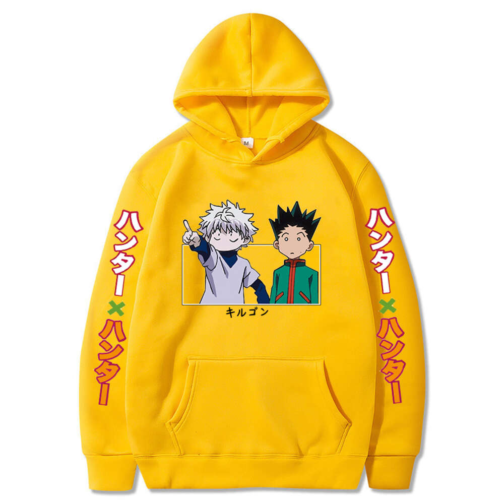 Hunter X Japan Anime Men Women Hoodies Haruku Gon Killua Print Plus Size Sweatshirt Unisex Autumn Winter Streetwear