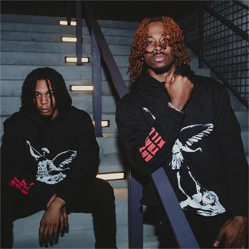 Y2K Jacket Letter Skeleton Print American Oversized Hoodie Men High Street Hip-Hop Clothing Retro Casual Loose Sweatshirt Women 240809