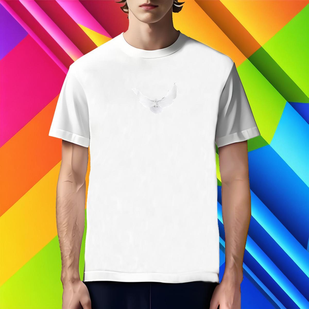 TOP Quality T shirt eagle O Neck Short Sleeves Casual Beach Plus Size Custom 230g Pure Cotton Men Tees 2024 Summer Clothings