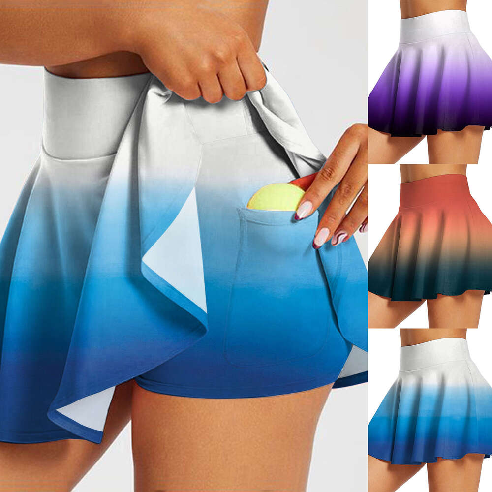 Waist High Tennis Pleated Fashion Skirt With Pockets Short Long Winter Skirts for Women s