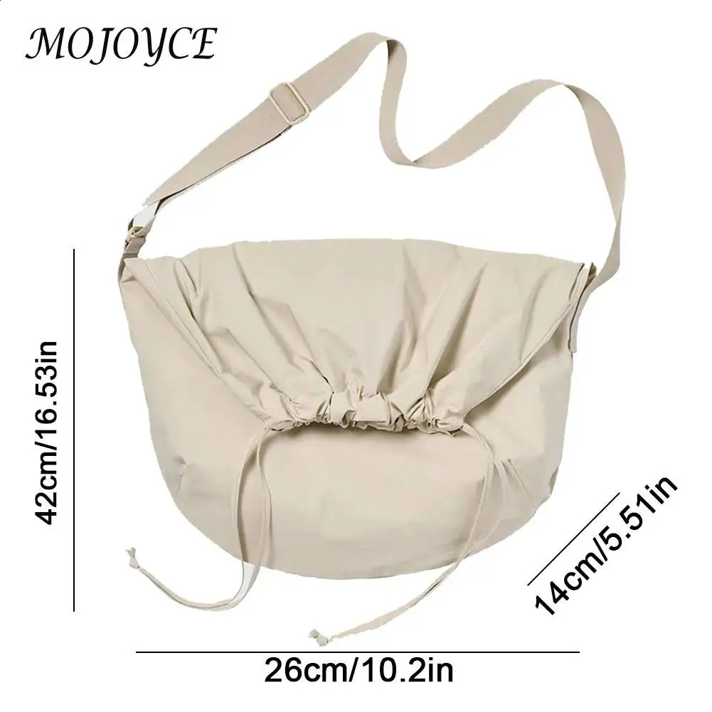 Drawstring Pillow Crossbody Bag Women Composite Shoulder Large Capacity Scratch Resistant Fashion Ladies Shopping Leisure 240814