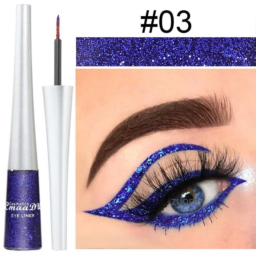 16 Colors Liquid Eyeliner Shiny Glitter Powder Gel Eyeliner Quick-drying Long Lasting Non-smudge Eye Liner Cosmetics Make Up Y240813