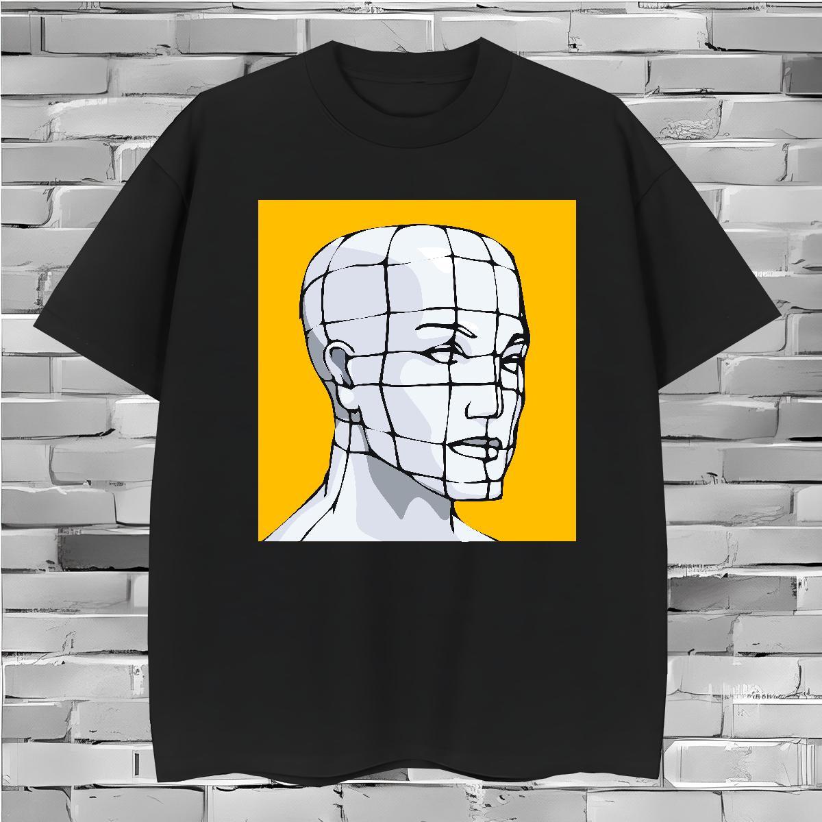 Unisex portrait Mens T Shirts Street Wear Couples T Shirts 230g Pure Cotton Custom Crew Neck Breathable DIY Printed Polos