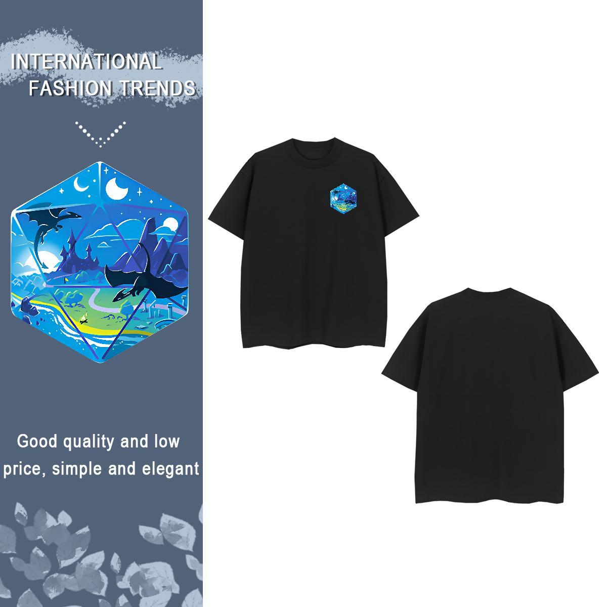 T-Shirts for Men 100% Cotton 230g icon High Street Hip Hop O Neck Short Sleeves Custom Cartoon Tshirt for Man Woman Fashion Wholesale Tees Shirts