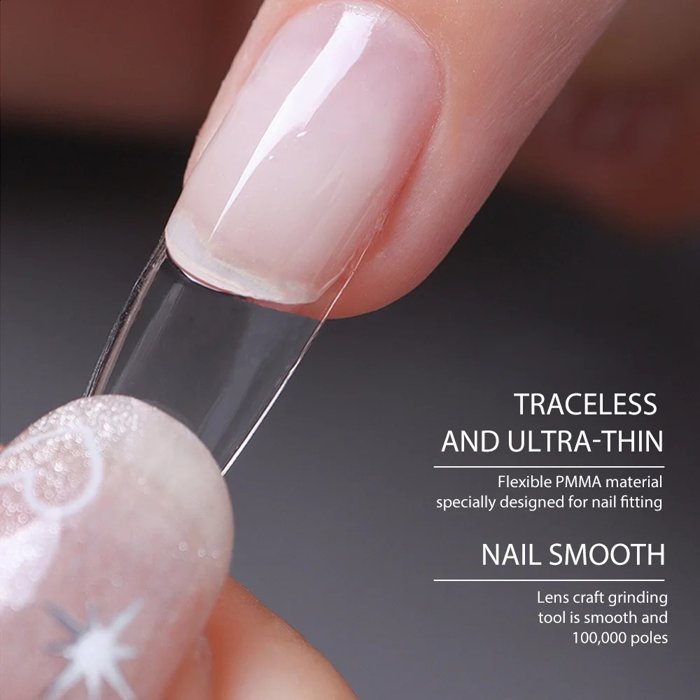 Beautilux Express Nails 552pcsbox Oval Stiletto Almond Square Coffin French False Fake Soak Off Gel Nail Tips American Capsule 240810