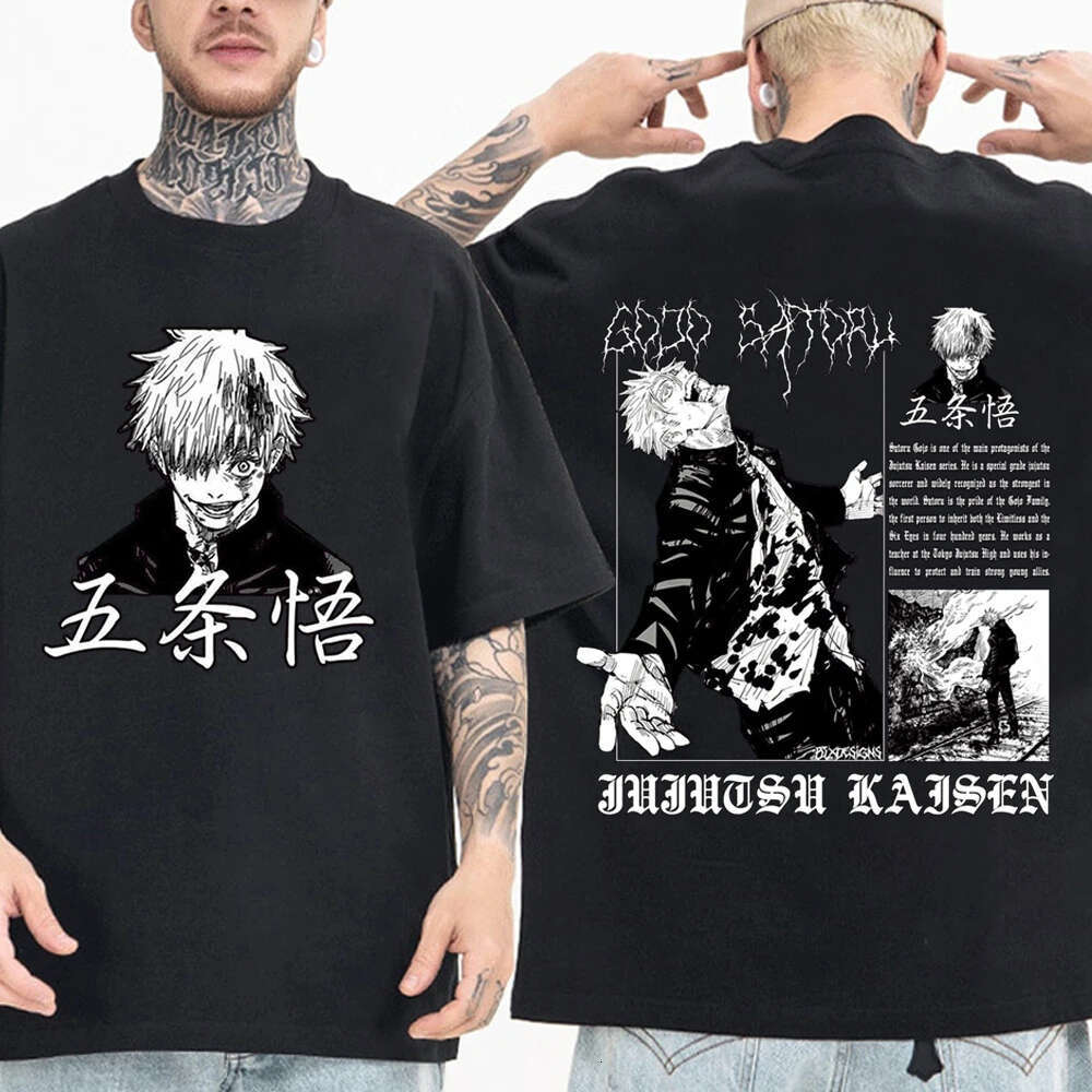 Jujutsu Anime Kaisen T Shirt Satoru Gojo Graphic Printed T-shirt Haruku Hot Manga Men Women Plus Size Prevalent Tshirts -shirt shirts