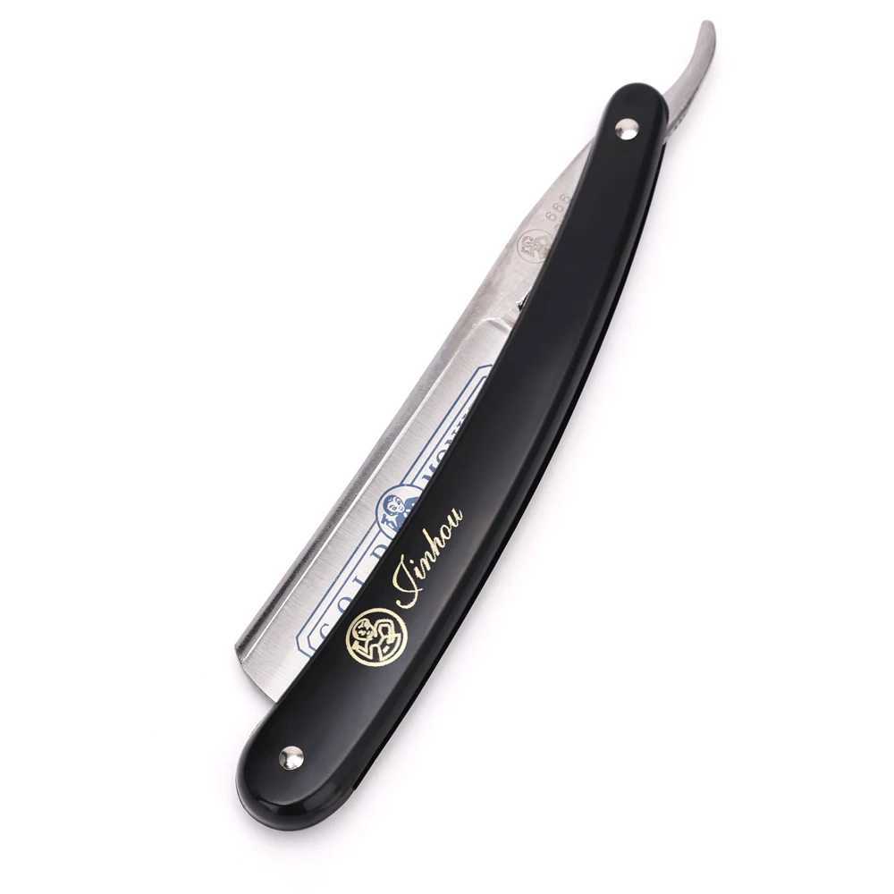 Mens Manual Folding Beard Knife Barber Stainless Steel Straight Shaver Classic Facial Epilator Professional Shaving SuppliesM240814