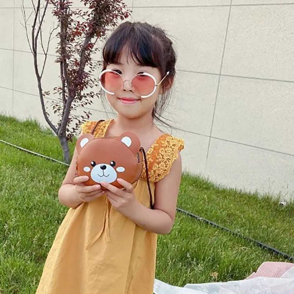 Cute cartoon childrens cross body bag small animal PU leather shoulder bag small coin wallet handbag mini messenger bag W240813