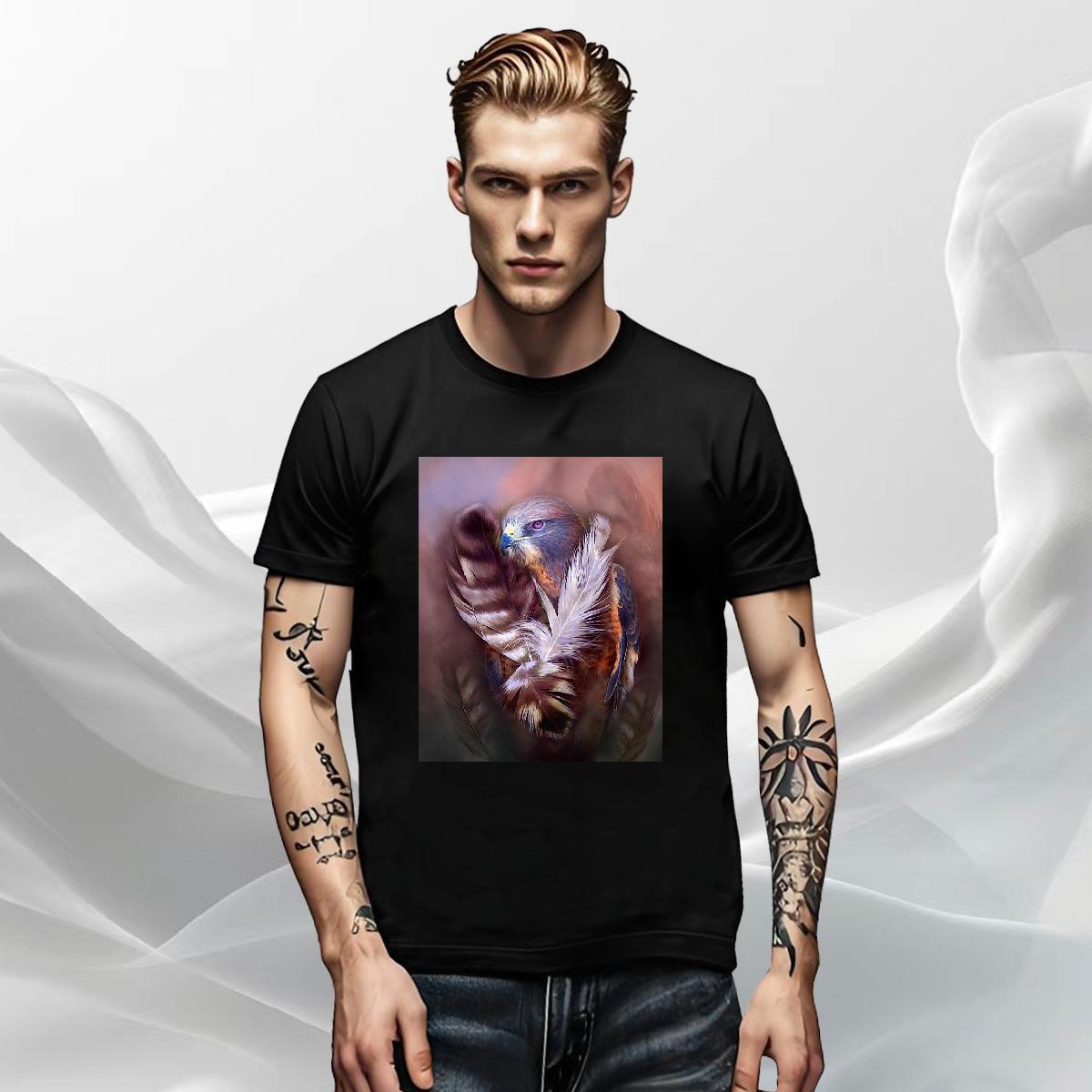 Unisex Men Clothes T-Shirt Hip Hop 100% Cotton 230g DIY Printed Breathable Crew Neck cool T-Shirts New Arrival Polos