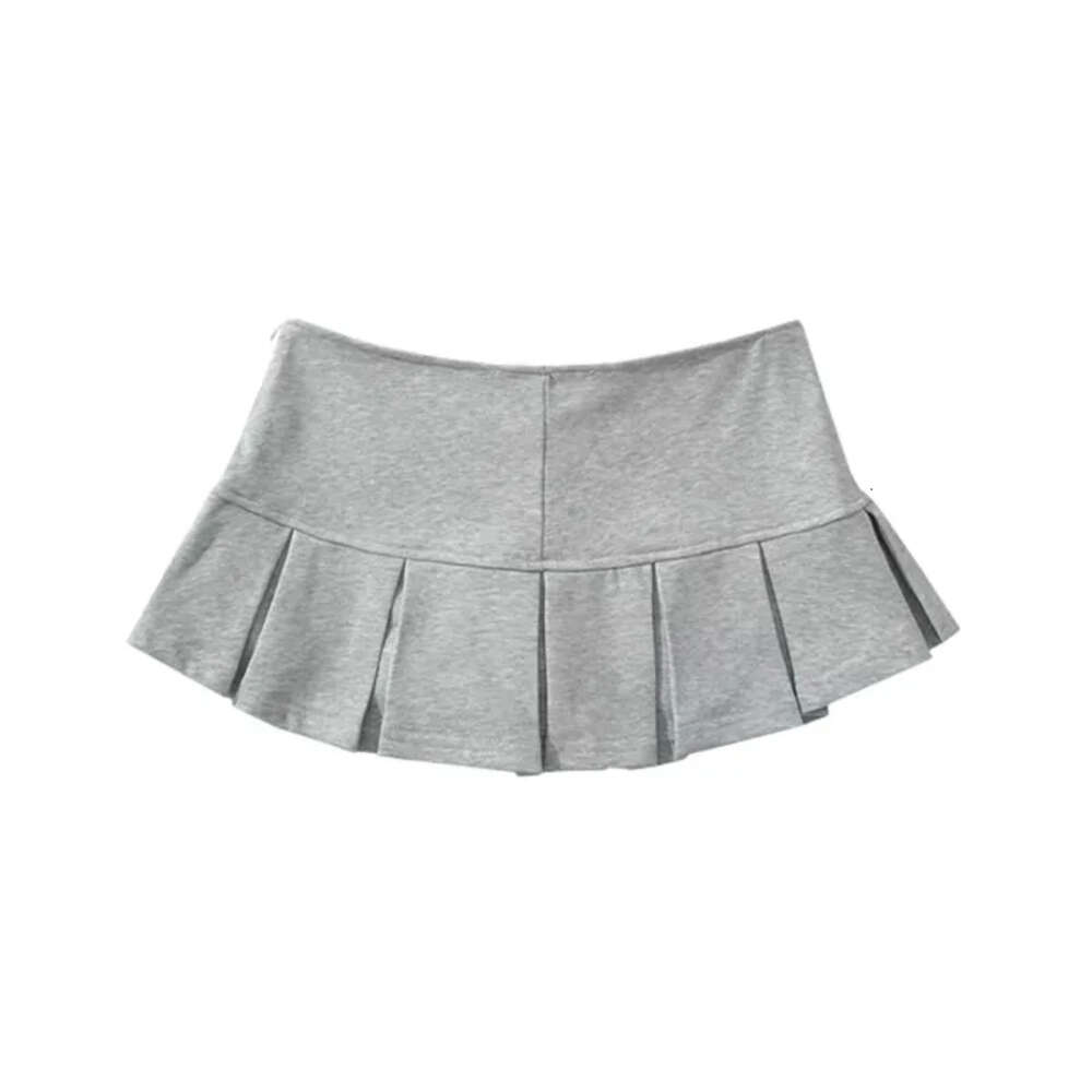 Y2K Mini Women Fashion Sexy Low Waist Black Pleated Short Skirts Summer Korean Preppy Kawaii White A Line Tennis Skirt New