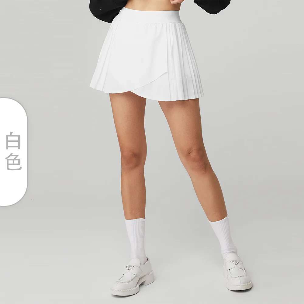 New pleated sports fake two-piece high waist fiess running badminton yoga short tenis skirt tennis