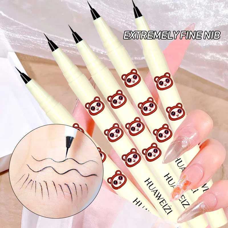 Ultra-thin Black Brown Liquid Eyeliner Waterproof Lasting Silky Matte Lying Silkworm Lower Eyelash Makeup Pencil Korean Cosmetic Y240813