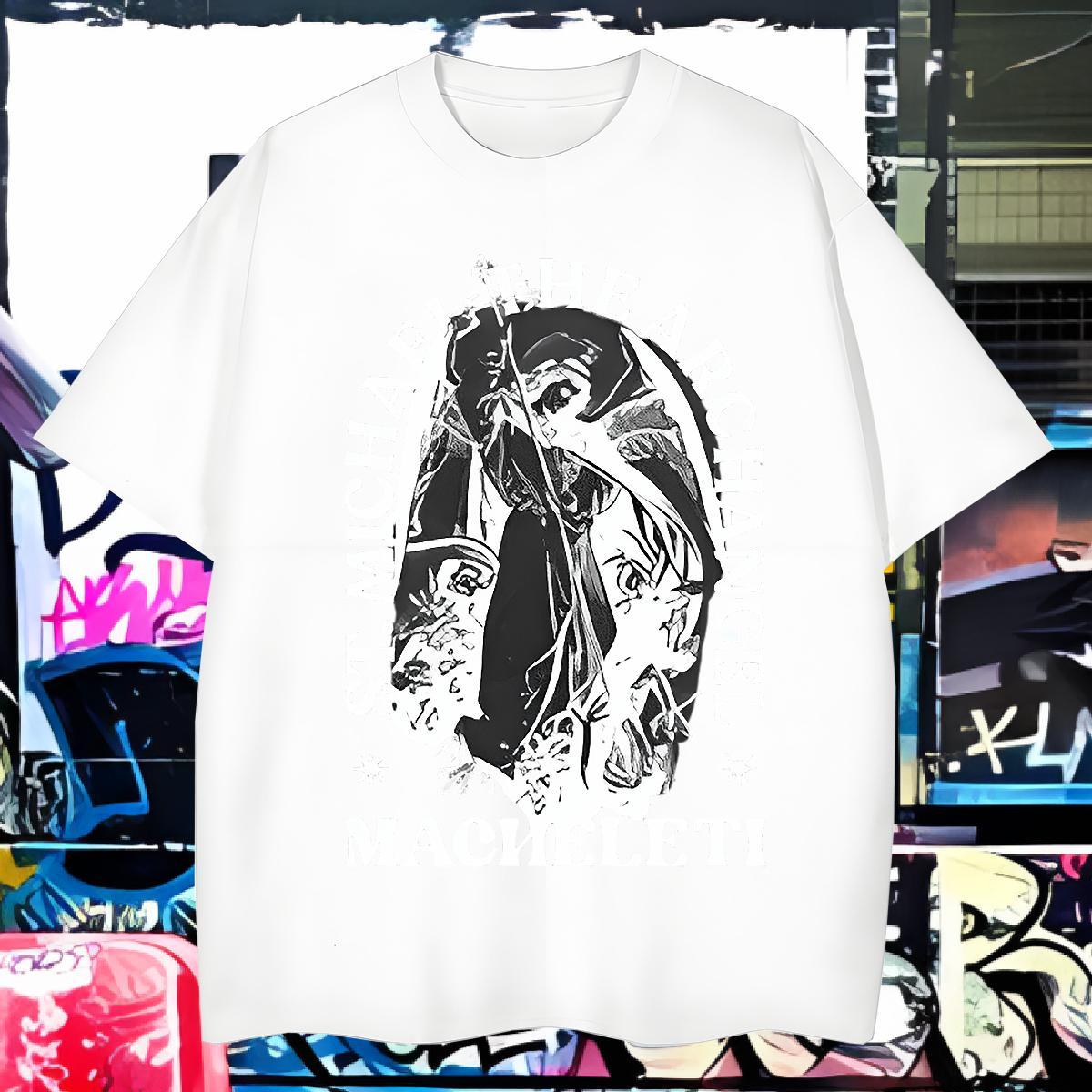 T-Shirts for Men 100% Cotton 230g scare Casual Daily Wear Short Sleeve O-Neck White Plus Size Tshirts Designer Fashion Loose Fit Polos