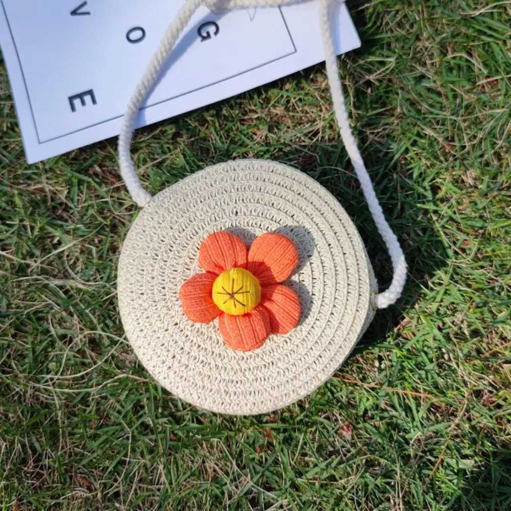 Childrens handbag cute flower wallet shoulder bag coin wallet cross body bag W240813