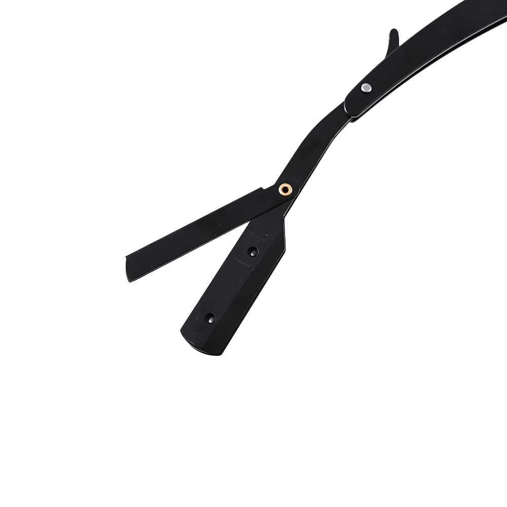 Straight Edge Barber Haircut Beard Eyebrow Shaving Tool Manual Depilation Razor Replaceable Shaving KnifeM240814