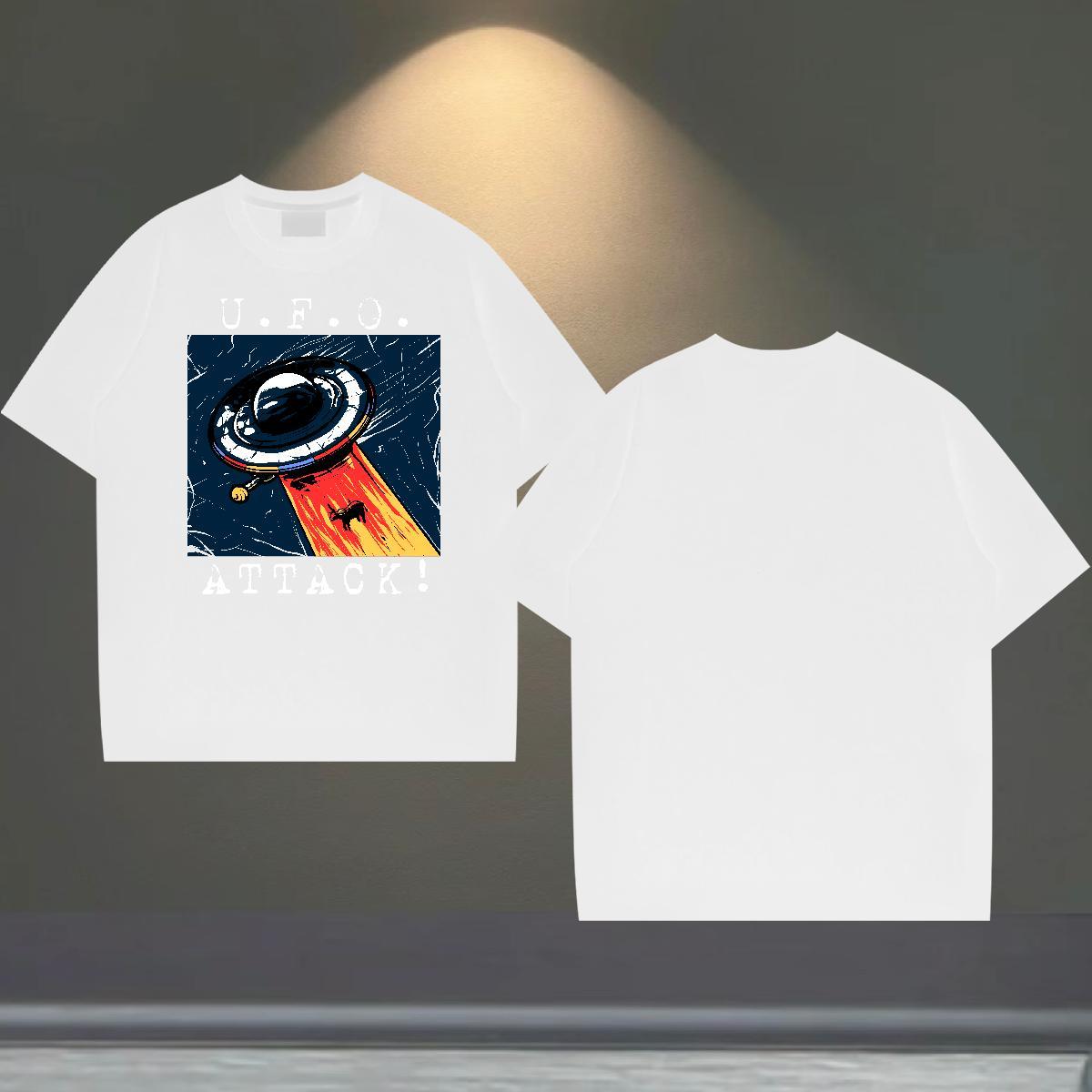 Soft Men Tees Street Wear 230g 100% Cotton Custom Print Oversized Breathable Crew Neck ET T shirt DIY Clothes