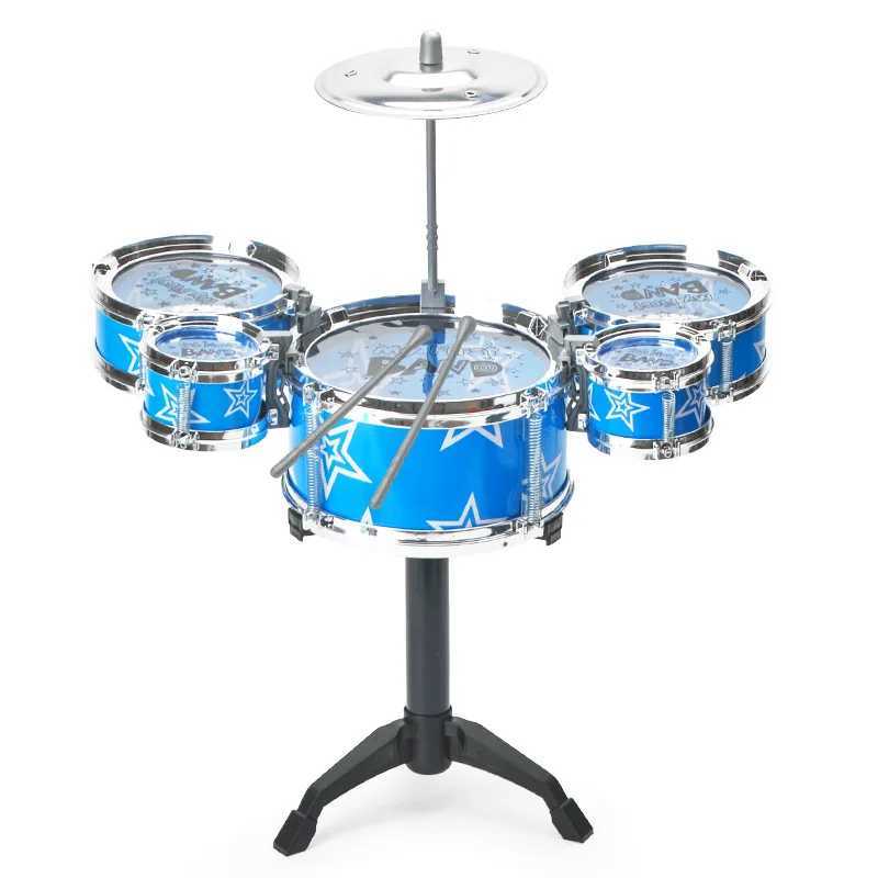 Drum sets for children beginners childrens toys dynamic jazz drums for western percussion instrument Y240813
