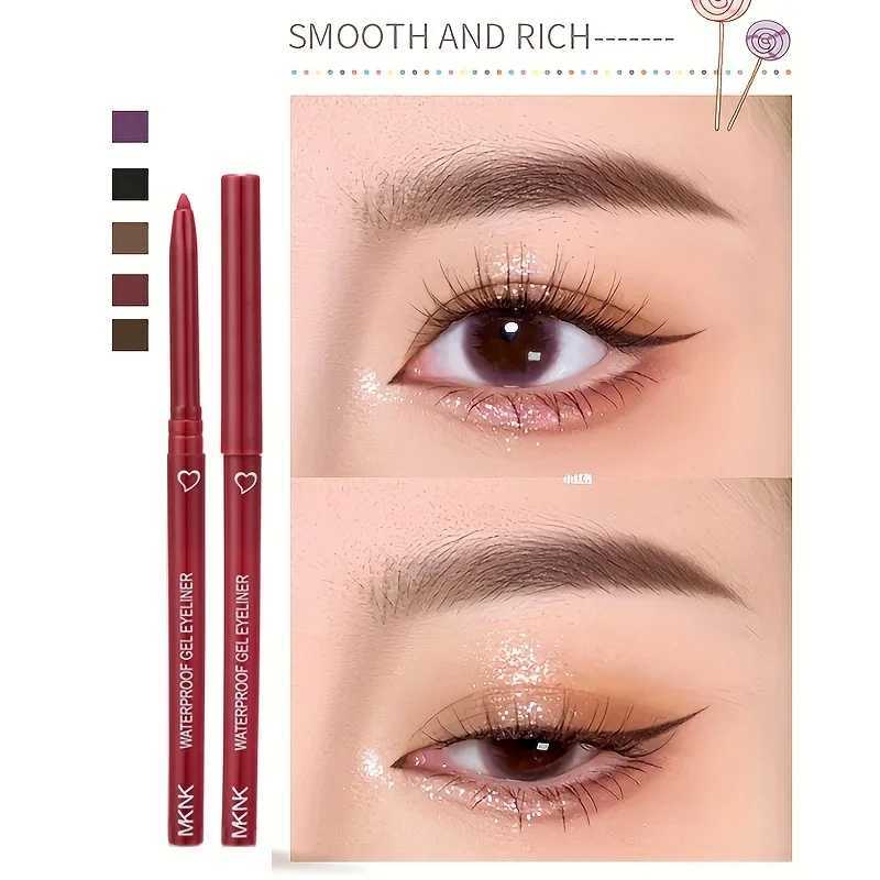 6 Colors Eyeliner Pencil Waterproof Long-lasting Blue Black Brown Purple White Easy To Wear Quick Dry Eye Smooth Women Makeup Y240813