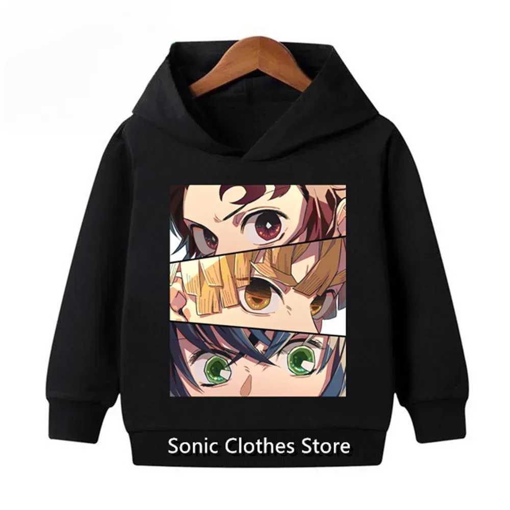 Anime Demon Slayer Kimetsu no Yaiba 3D Printed Hoodies Fashion KidsHoodie Harajuku Sweatshirts Boys Girls Tracksuits ClothesY240814