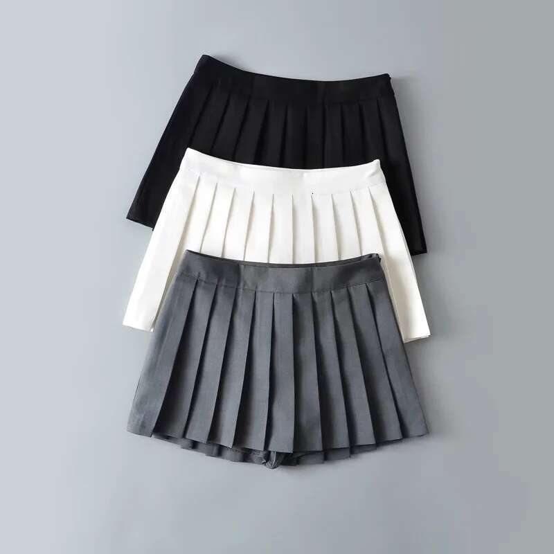 fashion Korean mini for women y2k clothes black pleated white skirts womens 2022 Summer kawaii skirt tennis preppy s