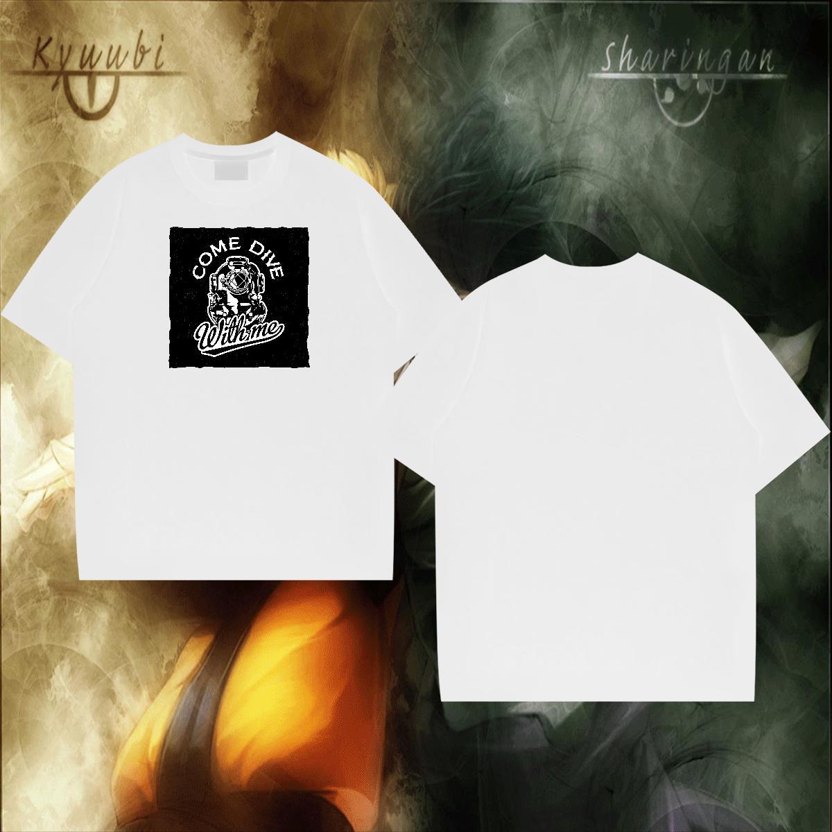 Unisex Men Clothes T-Shirt Outdoor 100% Cotton 230g DIY Printed O Neck Short Sleeves camera T-Shirts Fashion Casual Tees