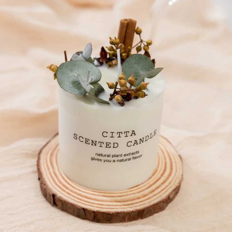 10cm soybean wax scented candle romantic column candle home perfume decoration wedding holiday gift body relax pressure relieve candle W240813