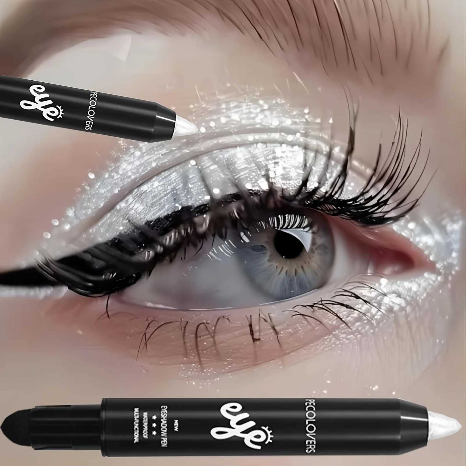 Waterproof Pearly Eyeshadow Eyeliner Pencil Glitter Eyeshadow Makeup Pigment Eyelid Under Crease Brightening Pen Y240813