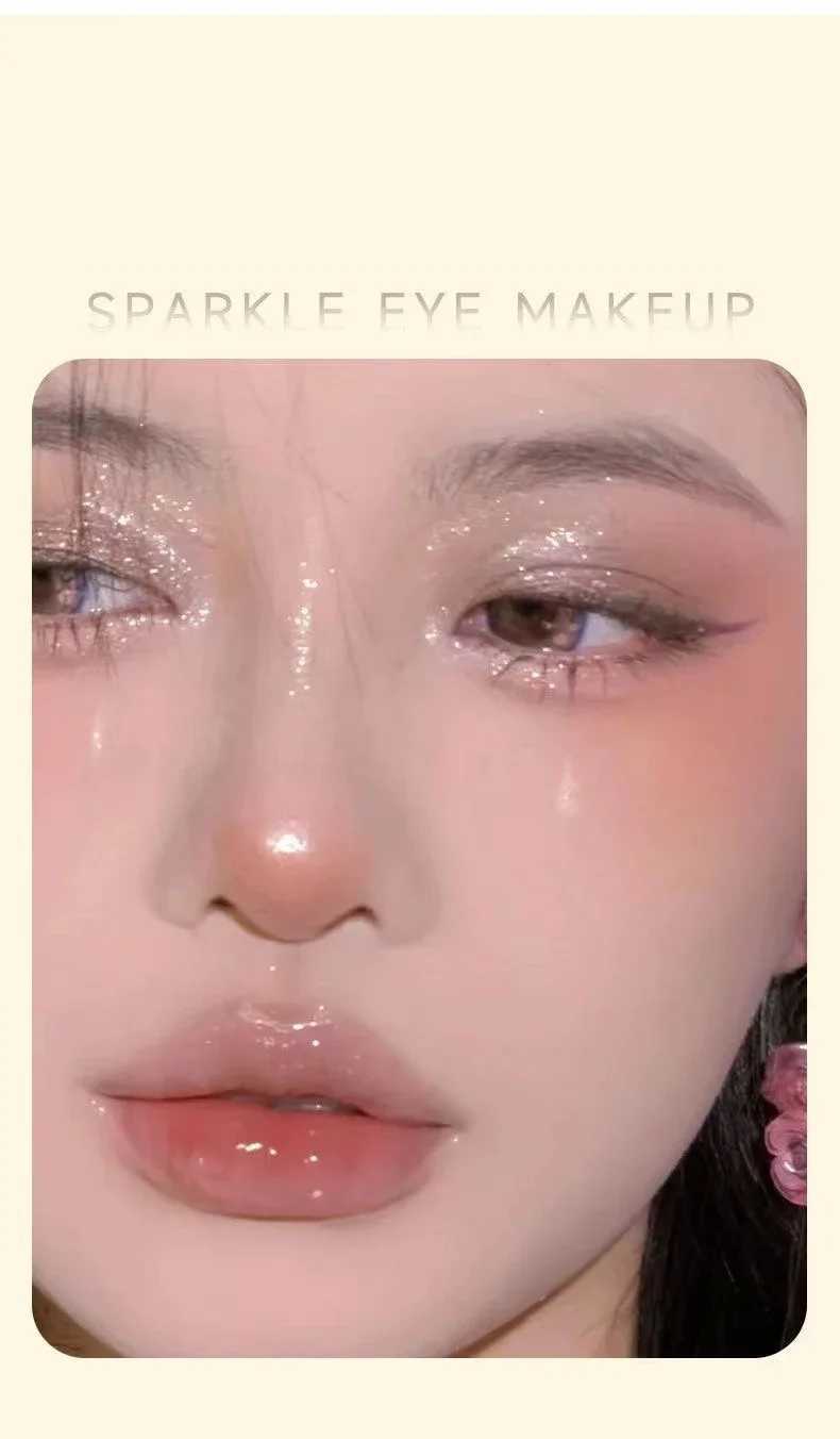 Shimmer Eyeshadow Stick Easy Glitter Highlighter Eyeshadow Pencil Brightening Makeup Pink Silkworm Champagne Gold Eyeliner Pe Y240813