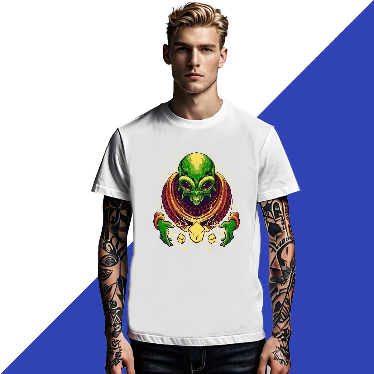 Unisex Men Tees Casual 230g Cotton Anime O Neck Short Sleeves ET T-Shirts Wholesale Tops Tees