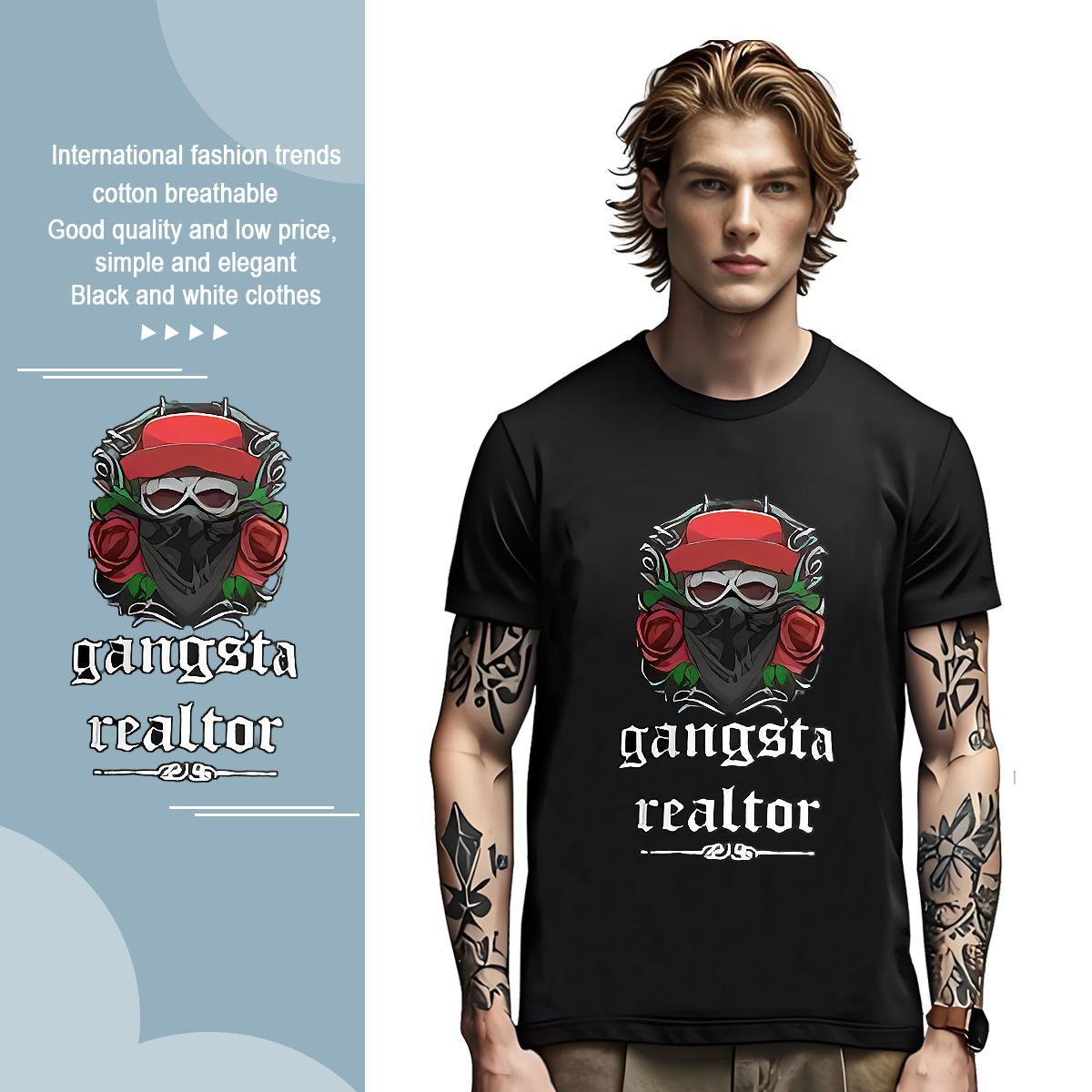 Man T Shirts 230g 100% Cotton flower High Street Hip Hop Pure Cotton Custom Print Plus Size Men Tees Designer Fashion Comfortable Tees Shirts