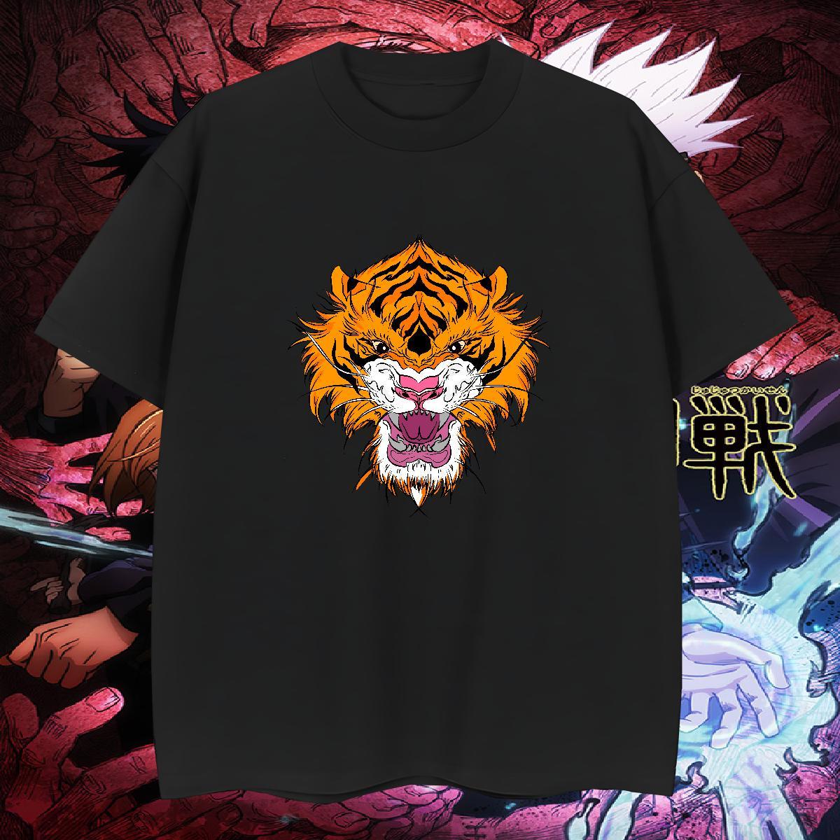 High Quality T-Shirts tiger Crew Neck Street wear Hip Hop Oversized 4XL 230g 100% Cotton Tshirts Free Shipping Clothes