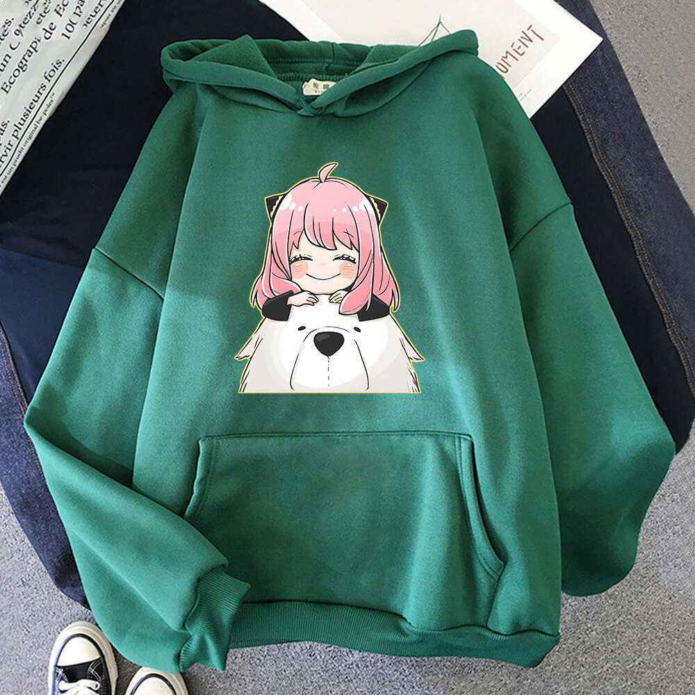 Anime Haruku Spy X Family Plus Size Hoodie Anya Women Sweatshirts Kawaii Casual Female Streetwear Long Sleeve Clothes Tops