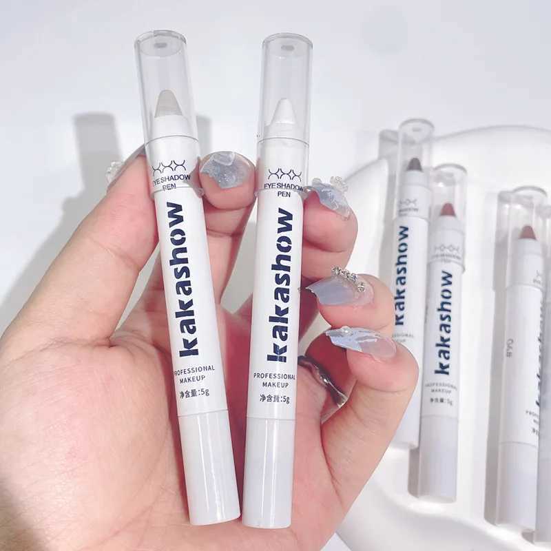1PC Matte White Eyeliner Pencil Lying Silkworm Highlighter Pen Eyes Corner Brightening Pearl High-gloss Glitter Eyeshadow Stick Y240813