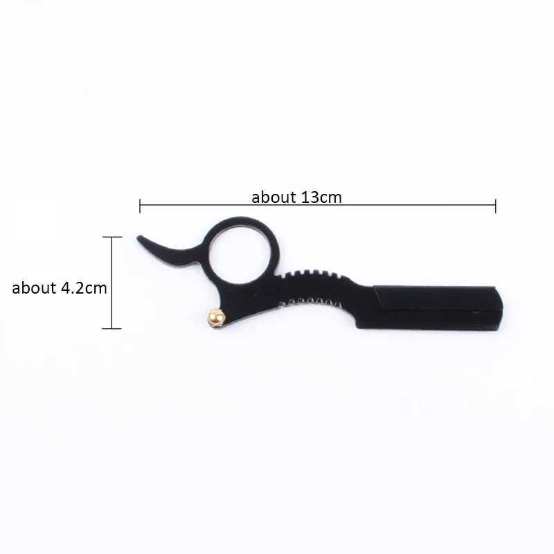 Straight Edge Barber Razor Men Haircut Beard Eyebrow Shaving Tool Manual Depilation Razor Hairdresser Trimming Shaver BarbershopM240814