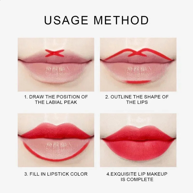 Cameo Brown Lip Stick Lipliner Pencil 12-color Set Draw Outline The Lip Line Pen Matte Long-lasting Lipstick Pink Velvet Makeup 240814