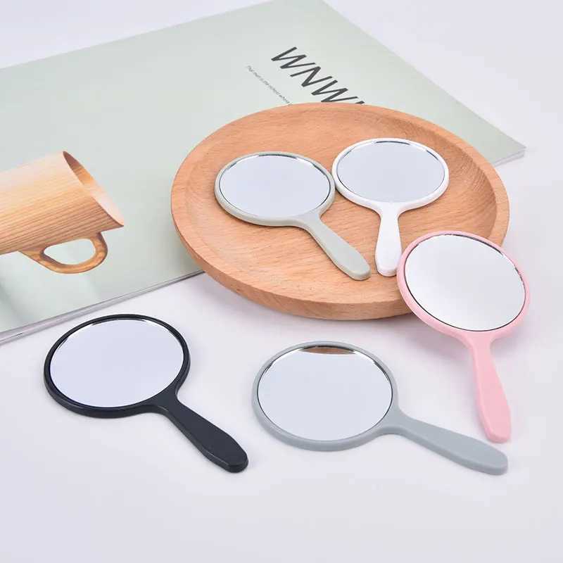 Handheld makeup mirror circular makeup mirror with handheld makeup mirror W240813