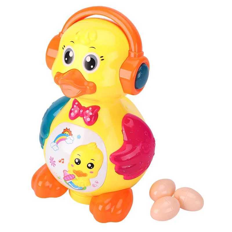 Children Simulation Little Hen Electric Toy Pets Colorful Light Universal Wheel Cute Music Will Lay Eggs Kids Educational Toys Y240814