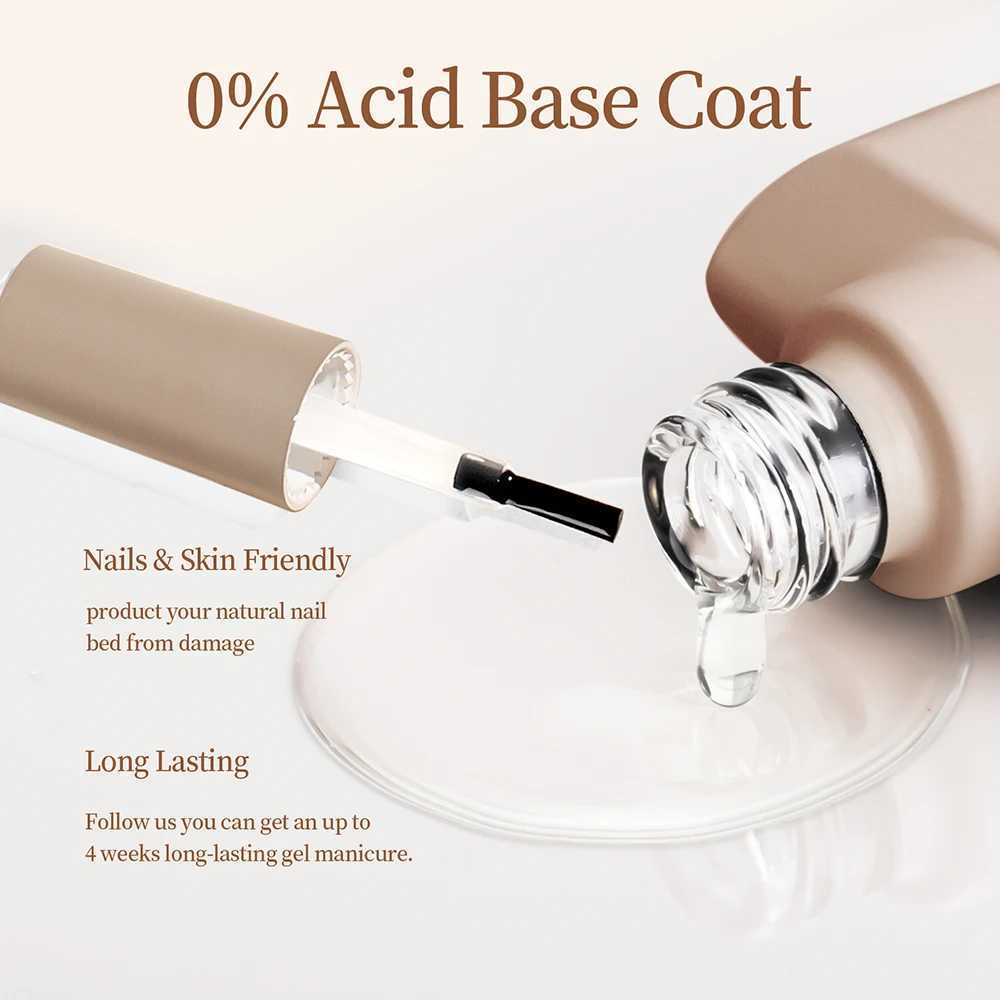 MAYCHAO 12ml No Wipe Top Coat Base Coat Primer UV LED Nail Gel Polish Reinforcement Gel Soak Off Semi Permanent Nail Art VarnishM240814