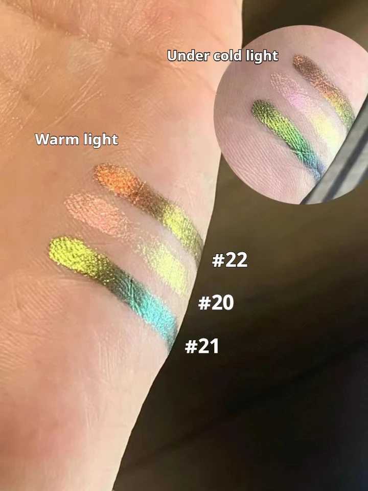 Girlcult Eyeliner Chameleon Smooth Film Forming Makeup Holding Fine Flicker Green Glue Pen Flowing Firefly Causing Grass Y240813