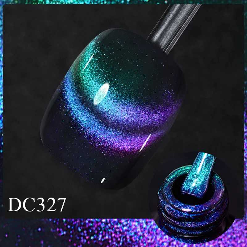 Mtssii 7ml 9D Neon Rainbow Glass Cat Magnetic Gel Nail Polish Double Light Sparkling Glitter Soak Off Varnis Semi Permanent NailM240814